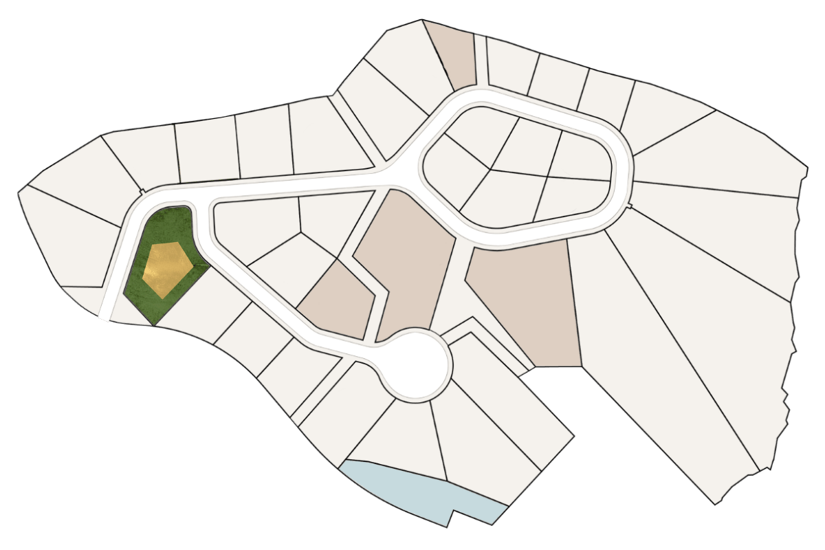 Site plan with Homesite 35 highlighted