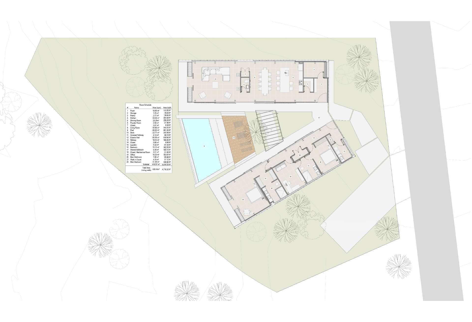 DOS GRANEROS FLOOR PLANS — Main Floor Plan