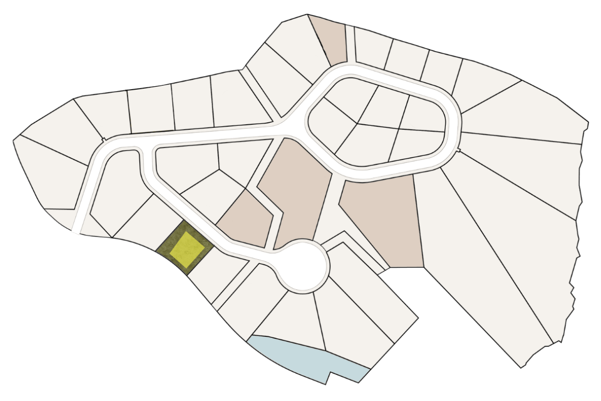 Site plan with Homesite 33 highlighted