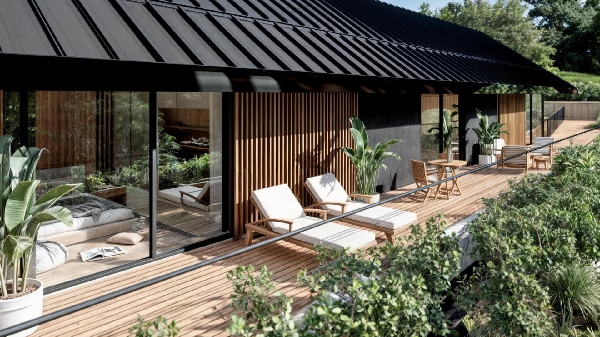 Arroyo Escondido deck among the canopy