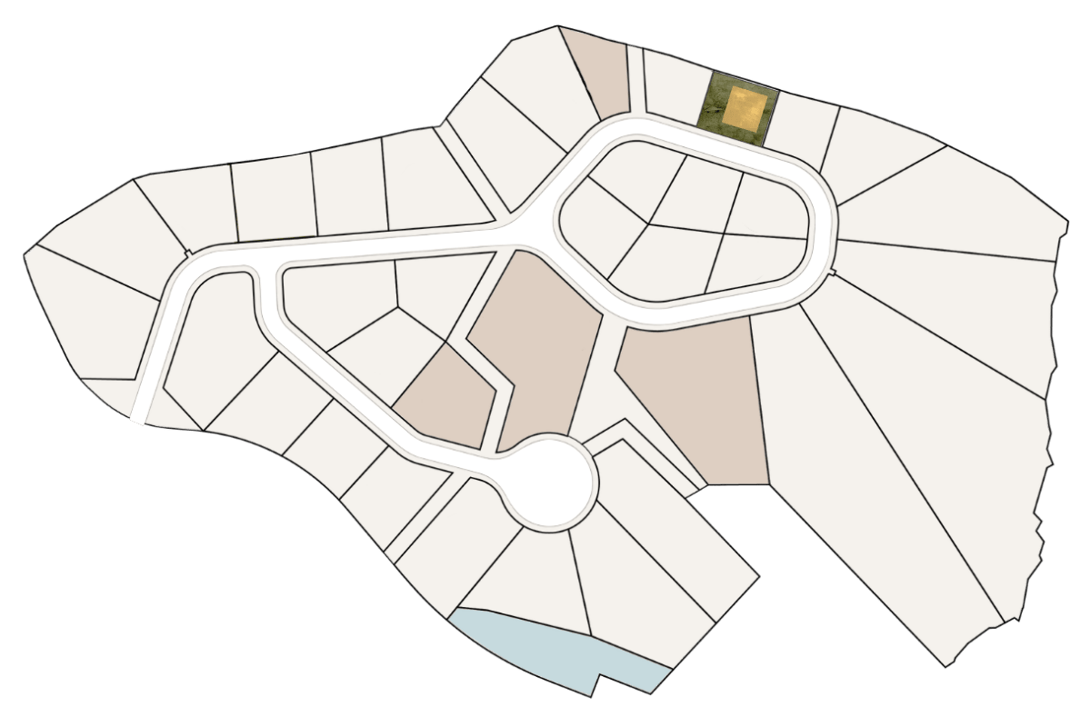 Site plan with Homesite 10 highlighted