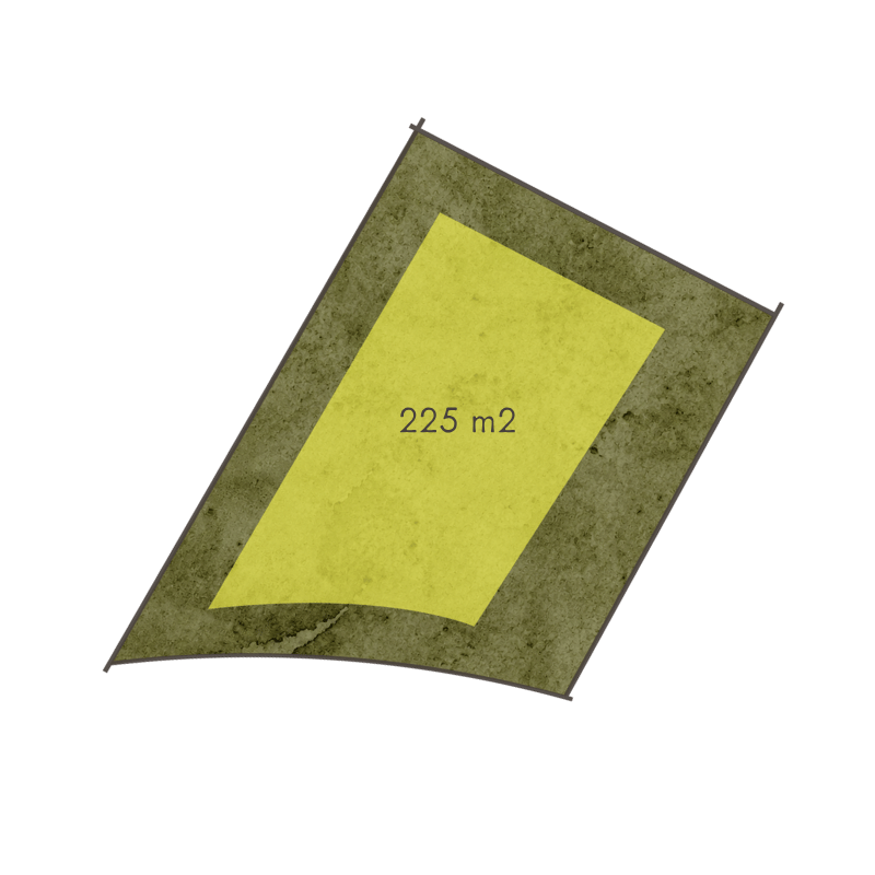 Buildable area diagram for Homesite 34